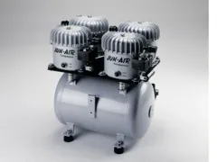 Jun-Air oljesmurte kompressorer montert på tank, bilde 6 av 7