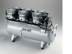 Jun-Air oljesmurte kompressorer montert på tank, bilde 7 av 7