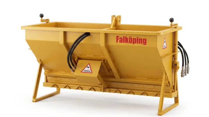 Falköping Trepunktsmonterte spredere for traktor (KI-illustrasjon)