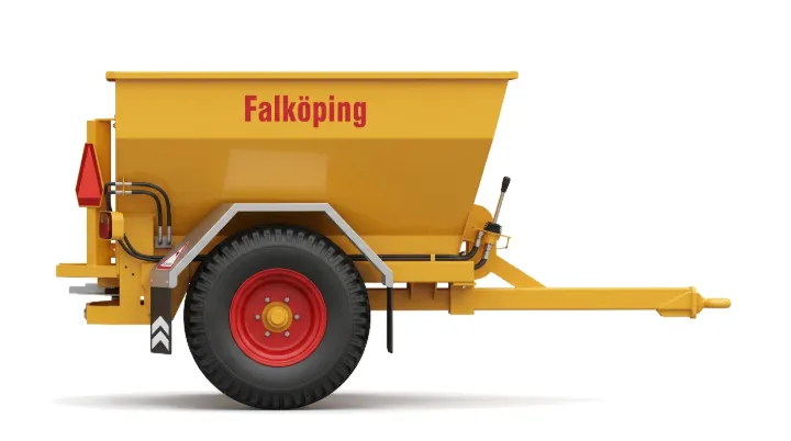 Falköping Slepespredere for traktor (KI-illustrasjon)