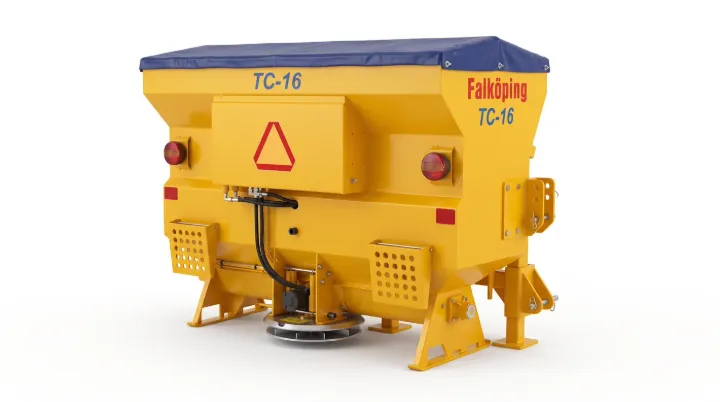 Falköping Tallerkenspreder for traktor / hjullaster (KI-illustrasjon)