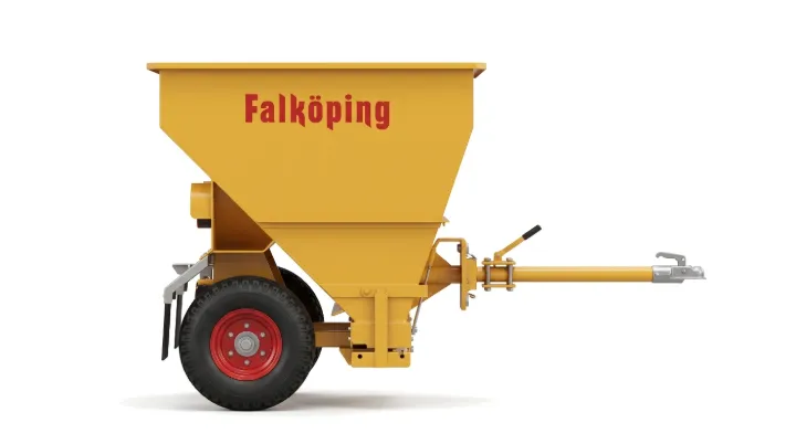 Falköping Slepespredere for minimaskin (KI-illustrasjon)